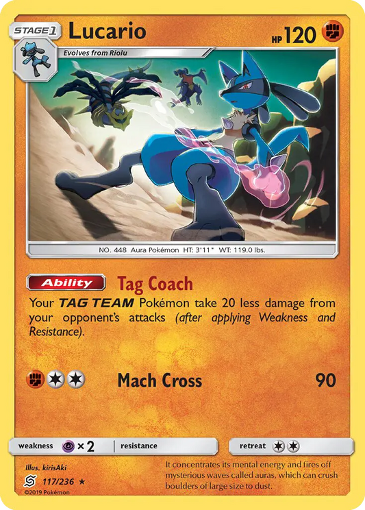 Lucario 117 Unified Minds Pokesingles