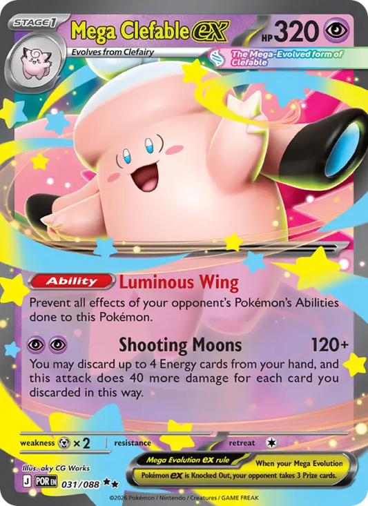 Mega Clefable ex 31 Perfect Order Pokesingles