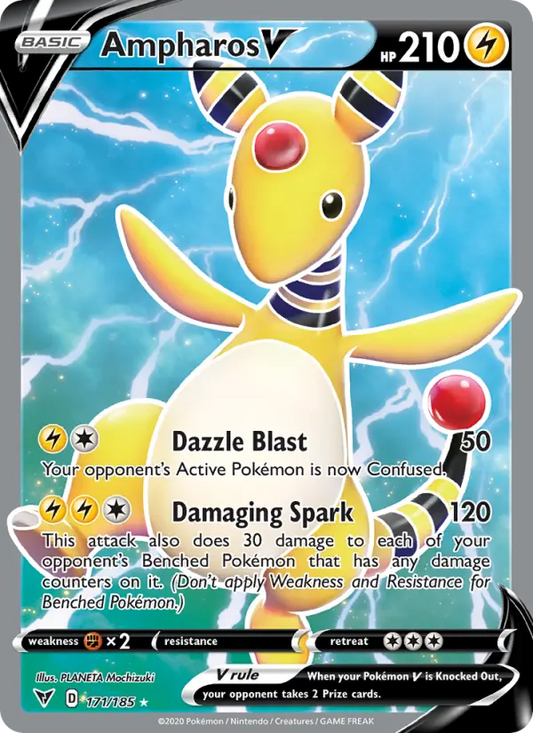 Ampharos V 171 Vivid Voltage Pokesingles