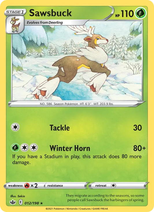 Sawsbuck 12 Chilling Reign Pokesingles
