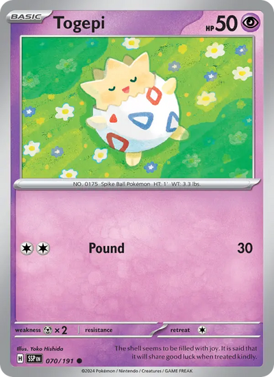 Togepi 70 Surging Sparks Pokesingles