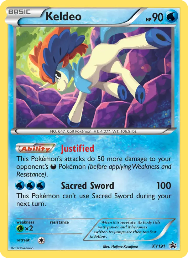 Keldeo XY191 XY Black Star Promos Pokesingles