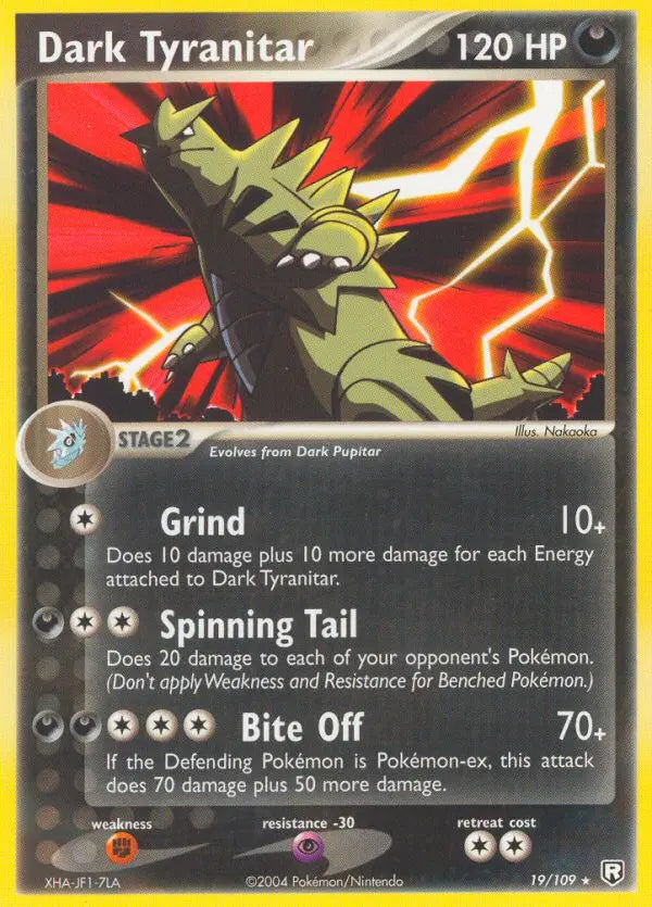 Dark Tyranitar 19 Team Rocket Returns Pokesingles