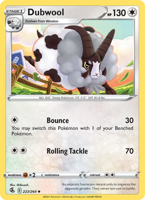 Dubwool 223 Fusion Strike Pokesingles
