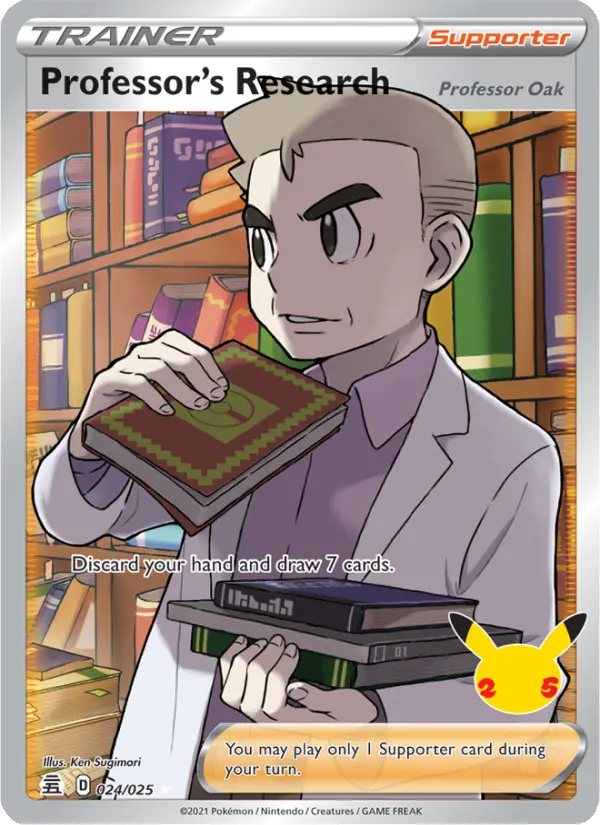 Professor's Research (Professor Oak) 24 Celebrations Pokesingles