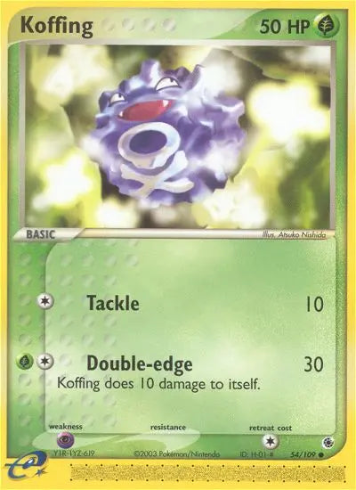 Koffing 54 Ruby & Sapphire Pokesingles