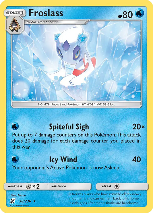 Froslass 38 Unified Minds Pokesingles