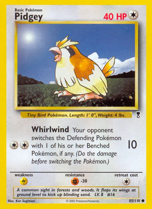 Pidgey 85 Legendary Collection Pokesingles