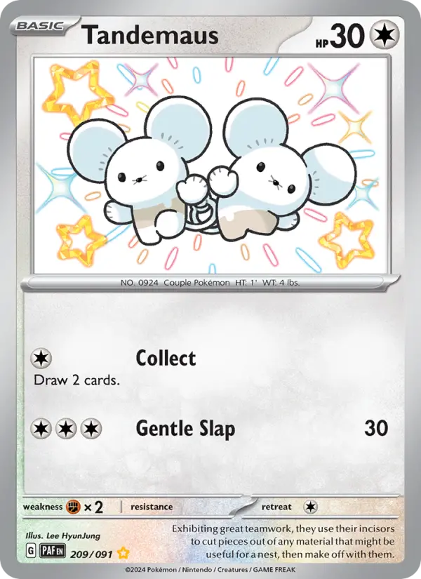 Tandemaus 209 Paldean Fates Pokesingles