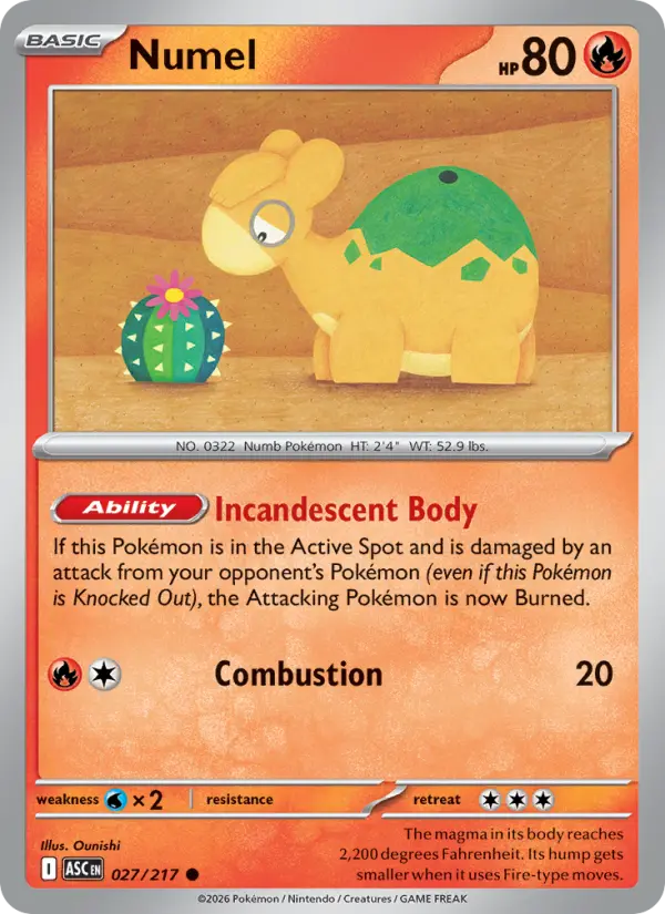 Numel 27 Ascended Heroes Pokesingles