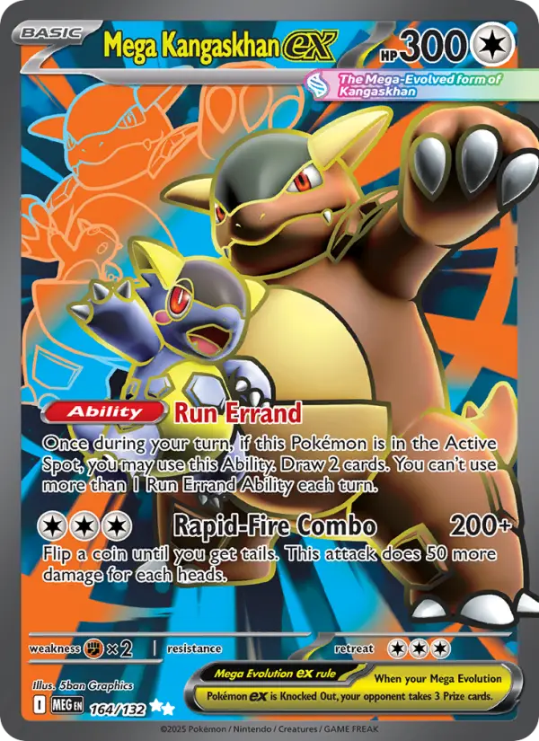 Mega Kangaskhan ex 164 Mega Evolution Pokesingles