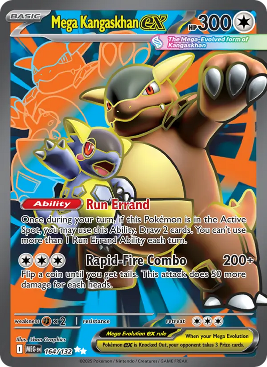 Mega Kangaskhan ex 164 Mega Evolution Pokesingles