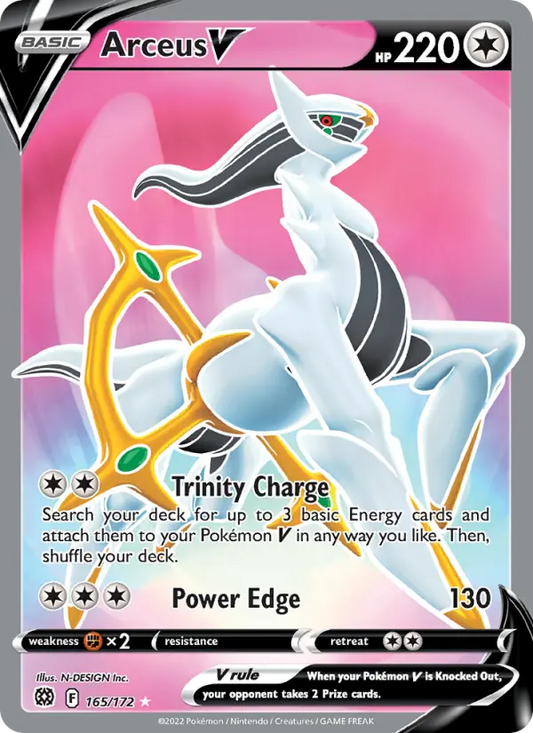 Arceus V 165 Brilliant Stars Pokesingles