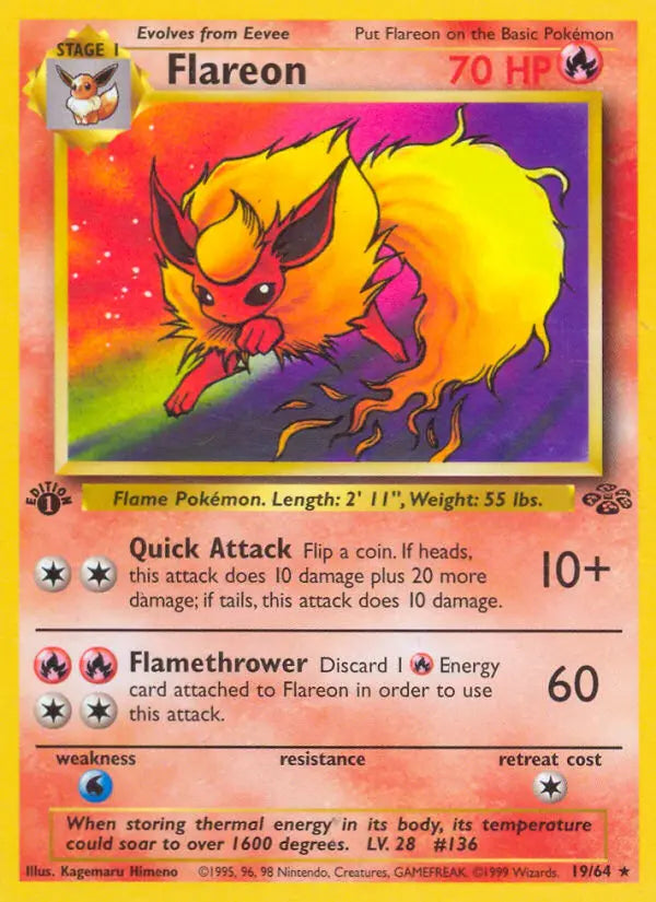 Flareon 19 Jungle Pokesingles