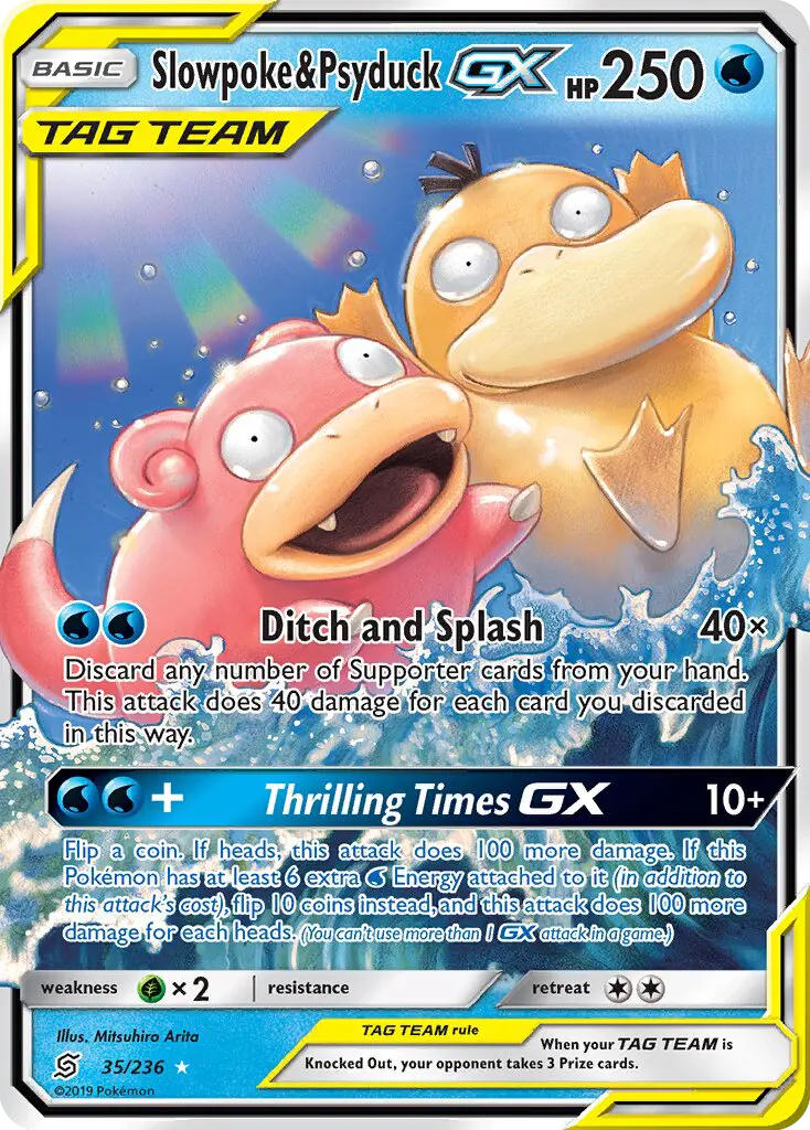 Slowpoke & Psyduck GX 35 Unified Minds Pokesingles
