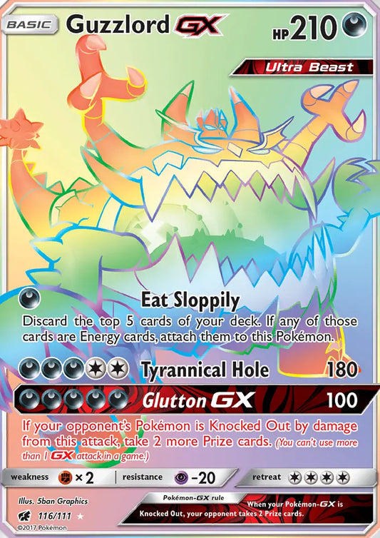 Guzzlord GX 116 Crimson Invasion Pokesingles
