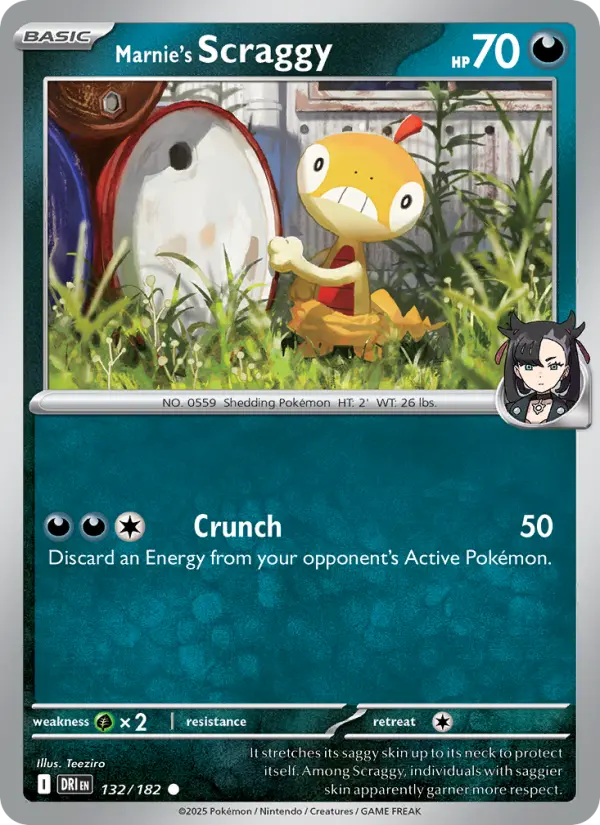 Marnie's Scraggy 132 Destined Rivals Pokesingles