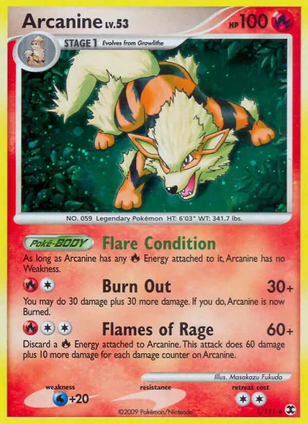 Arcanine 1 Rising Rivals Pokesingles