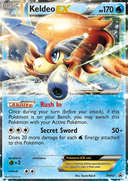 Keldeo-EX BW61 BW Black Star Promos Pokesingles