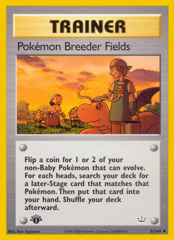 Pokémon Breeder Fields 62 Neo Revelation Pokesingles