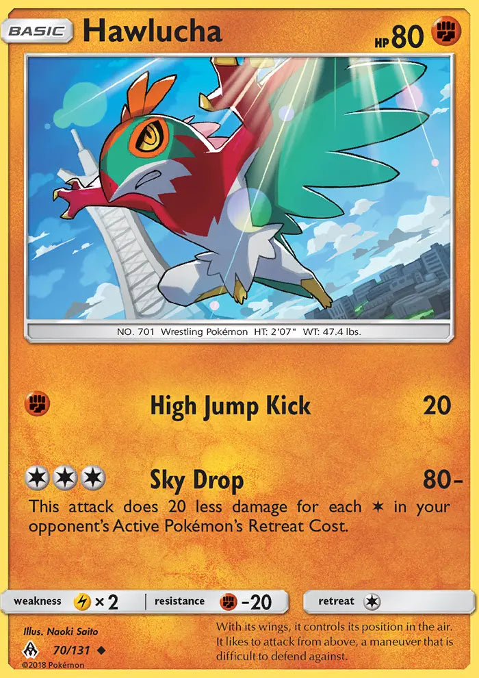 Hawlucha 70 Forbidden Light Pokesingles
