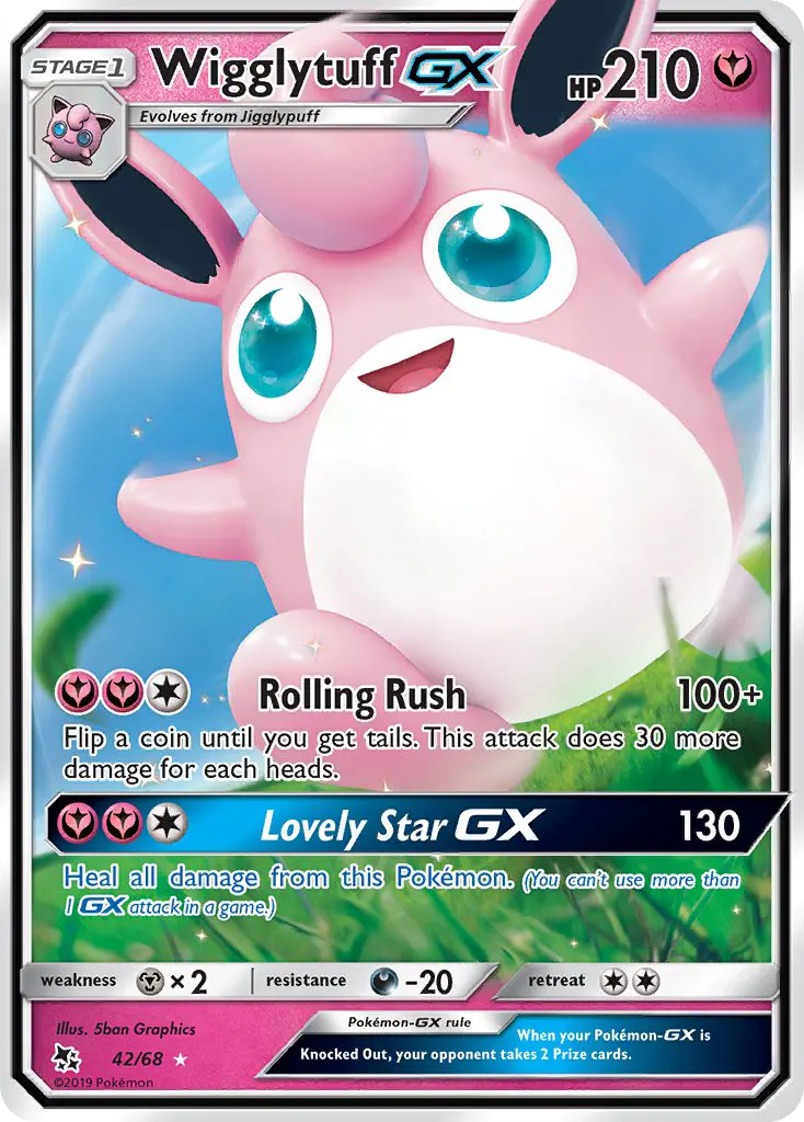 Wigglytuff GX 42 Hidden Fates Pokesingles