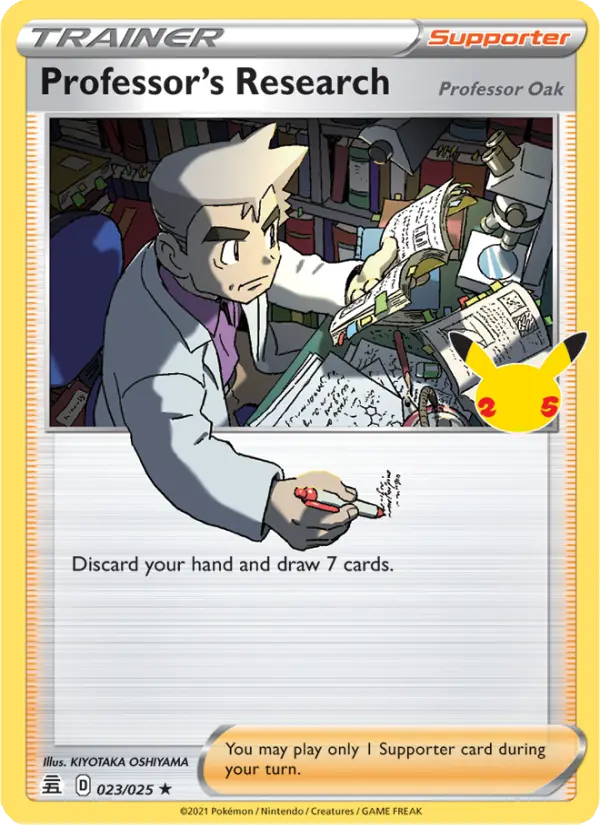Professor's Research (Professor Oak) 23 Celebrations Pokesingles