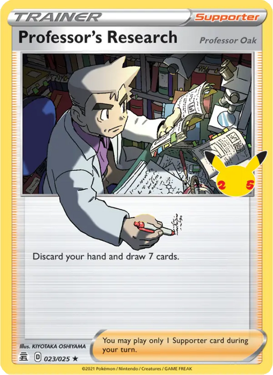 Professor's Research (Professor Oak) 23 Celebrations Pokesingles