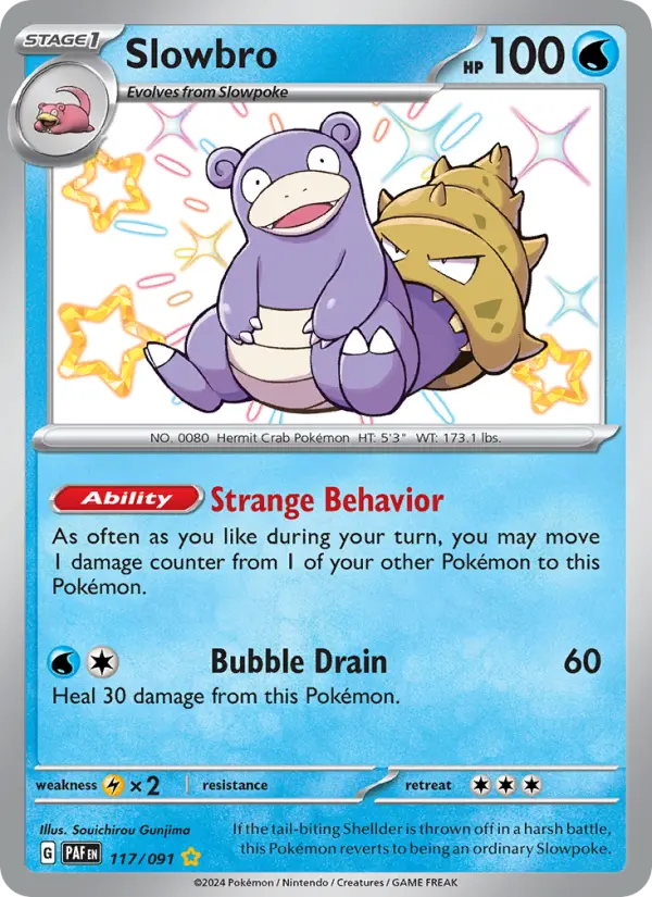 Slowbro 117 Paldean Fates Pokesingles