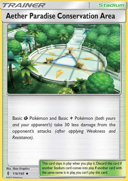 Aether Paradise Conservation Area 116 Guardians Rising Pokesingles