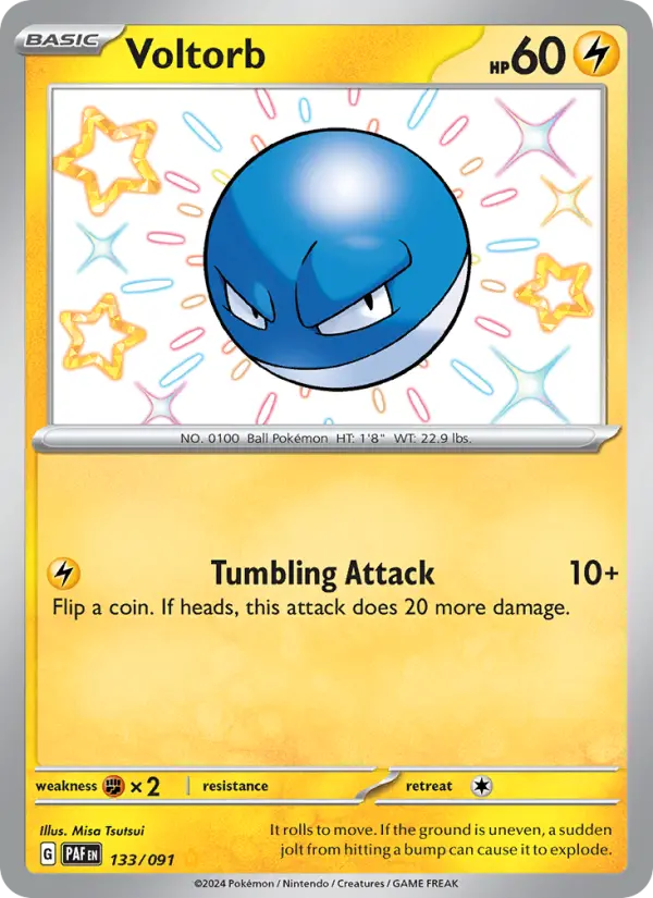 Voltorb 133 Paldean Fates Pokesingles