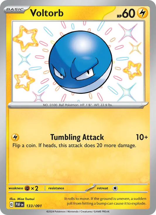 Voltorb 133 Paldean Fates Pokesingles