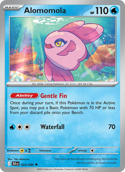 Alomomola 24 Black Bolt Pokesingles