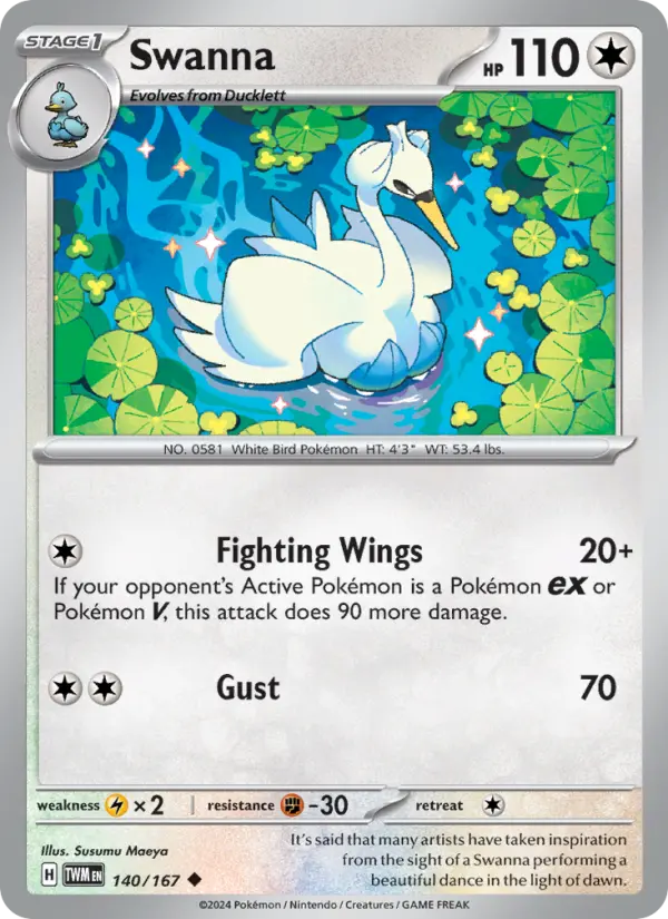 Swanna 140 Twilight Masquerade Pokesingles