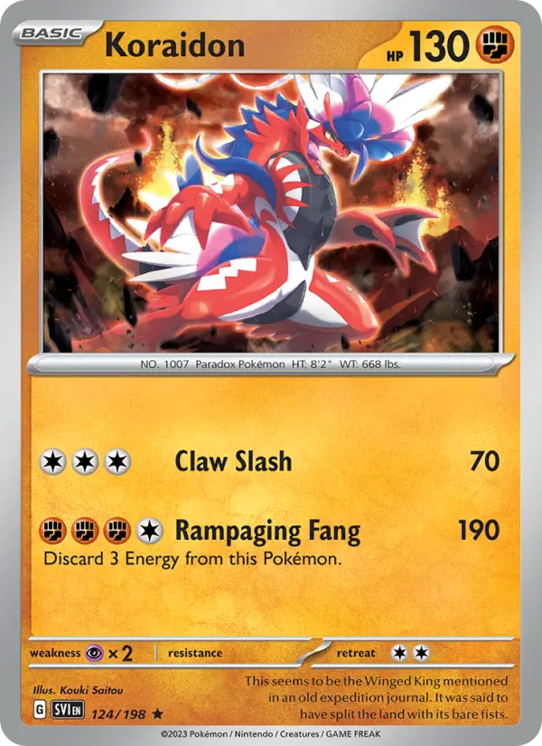 Koraidon 124 Scarlet & Violet Pokesingles