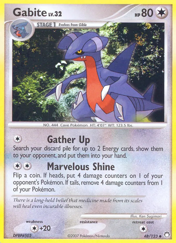 Gabite 48 Mysterious Treasures Pokesingles