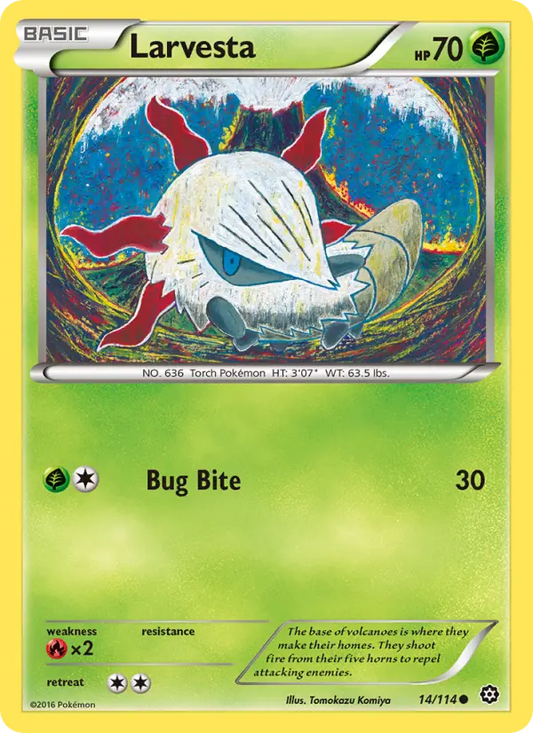 Larvesta 14 Steam Siege Pokesingles