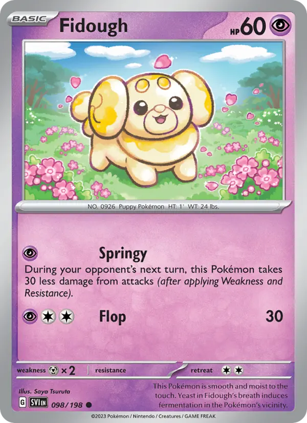 Fidough 98 Scarlet & Violet Pokesingles
