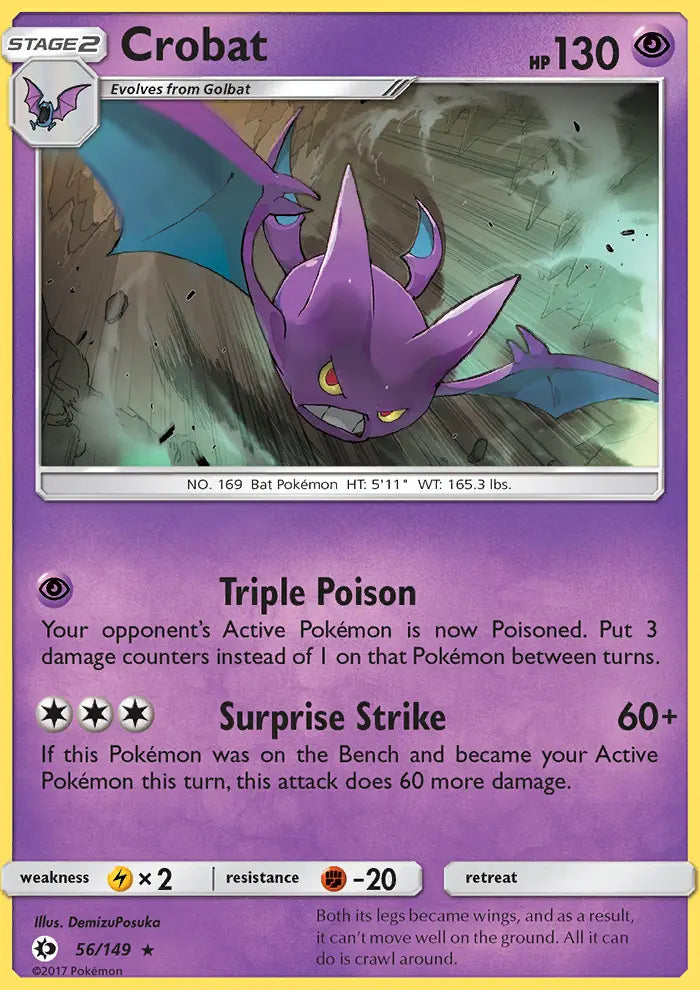 Crobat 56 Sun & Moon Pokesingles