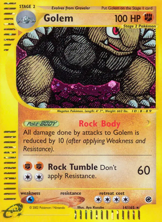 Golem 14 Expedition Base Set Pokesingles