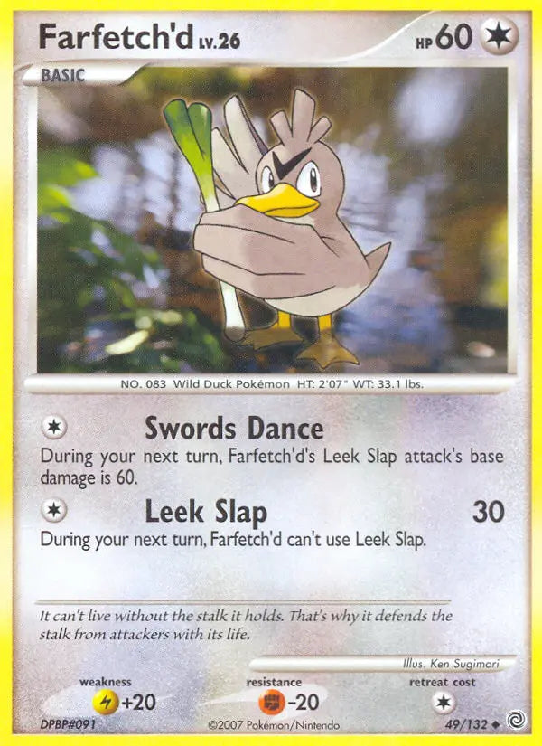 Farfetch'd 49 Secret Wonders Pokesingles