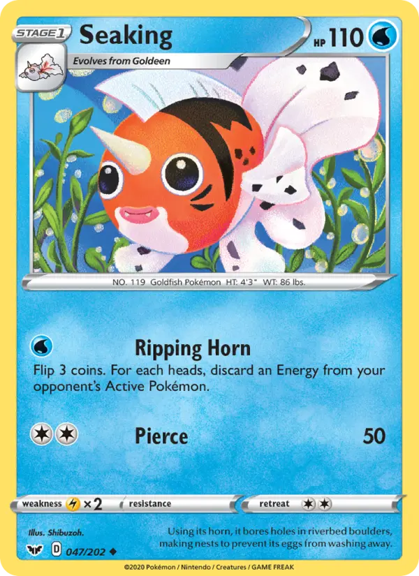 Seaking 47 Sword & Shield Pokesingles