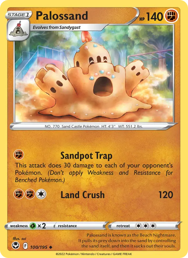 Palossand 100 Silver Tempest Pokesingles