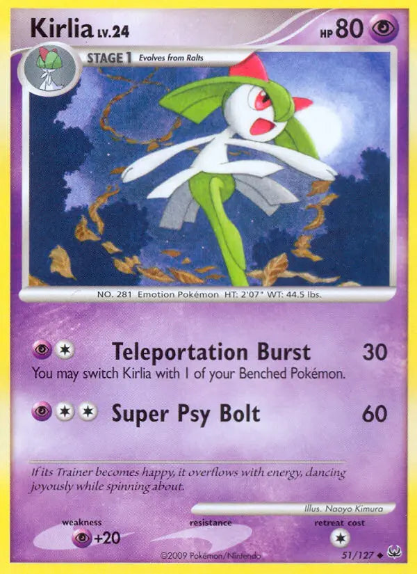 Kirlia 51 Platinum Pokesingles