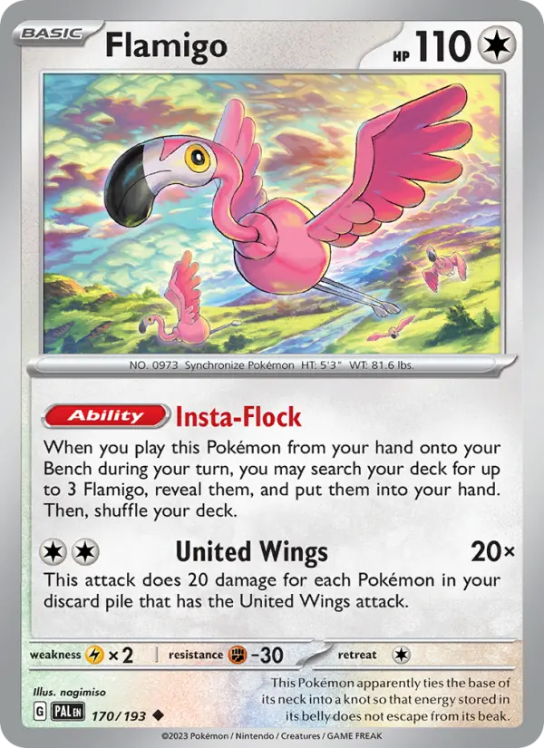 Flamigo 170 Paldea Evolved Pokesingles