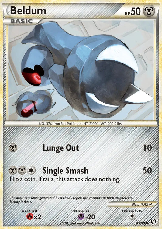 Beldum 43 Undaunted Pokesingles