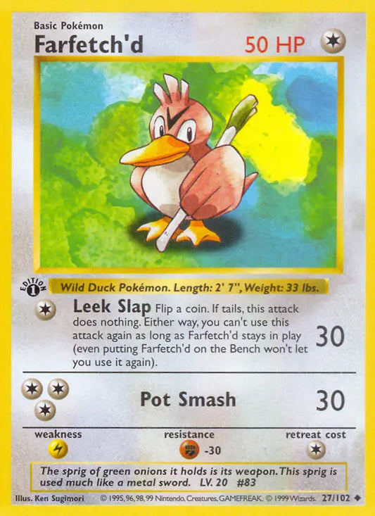 Farfetch'd 27 Base Set Pokesingles