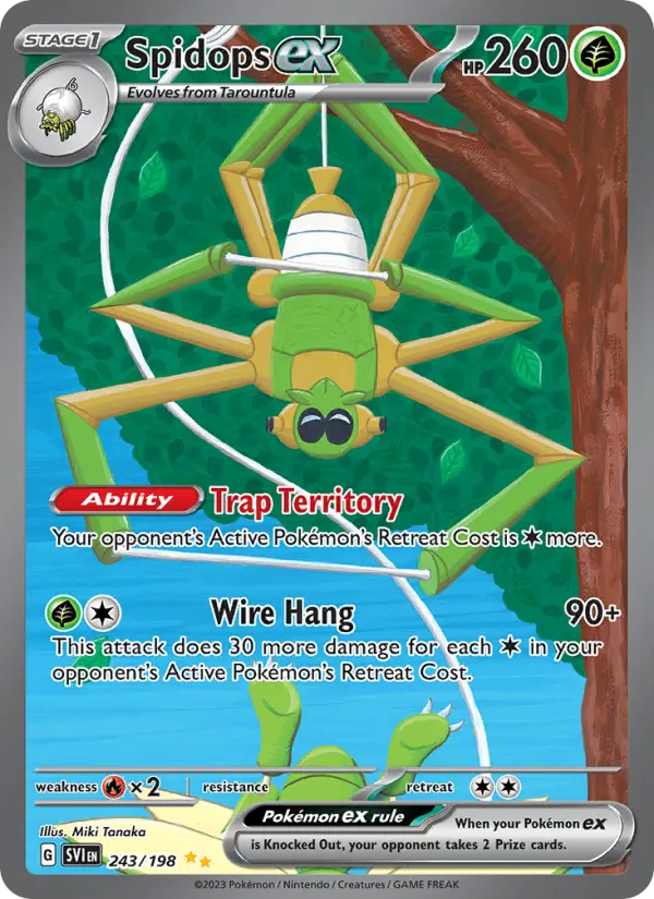 Spidops ex 243 Scarlet & Violet Pokesingles