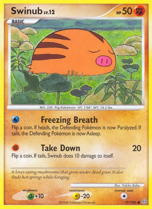 Swinub 77 Stormfront Pokesingles