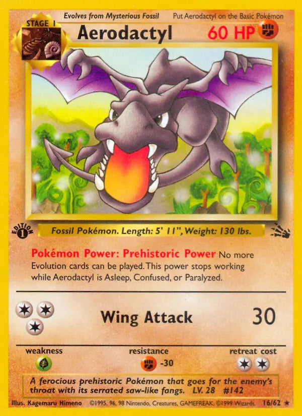 Aerodactyl 16 Fossil Pokesingles